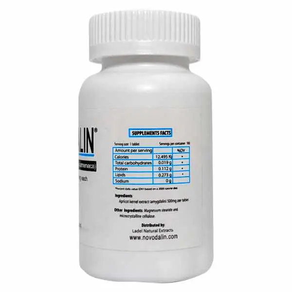 B17 500mg tablets supplement facts