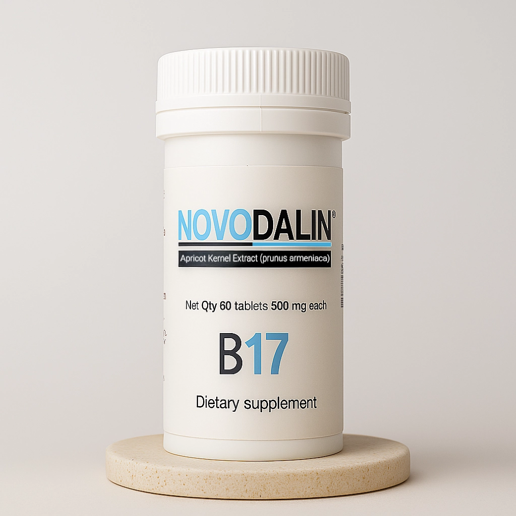 Amygdalin 500mg Tablets 60 Count bottle — Novodalin