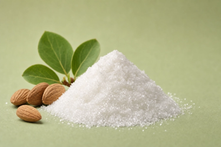Amygdalin powder with apricot kernels and leaves