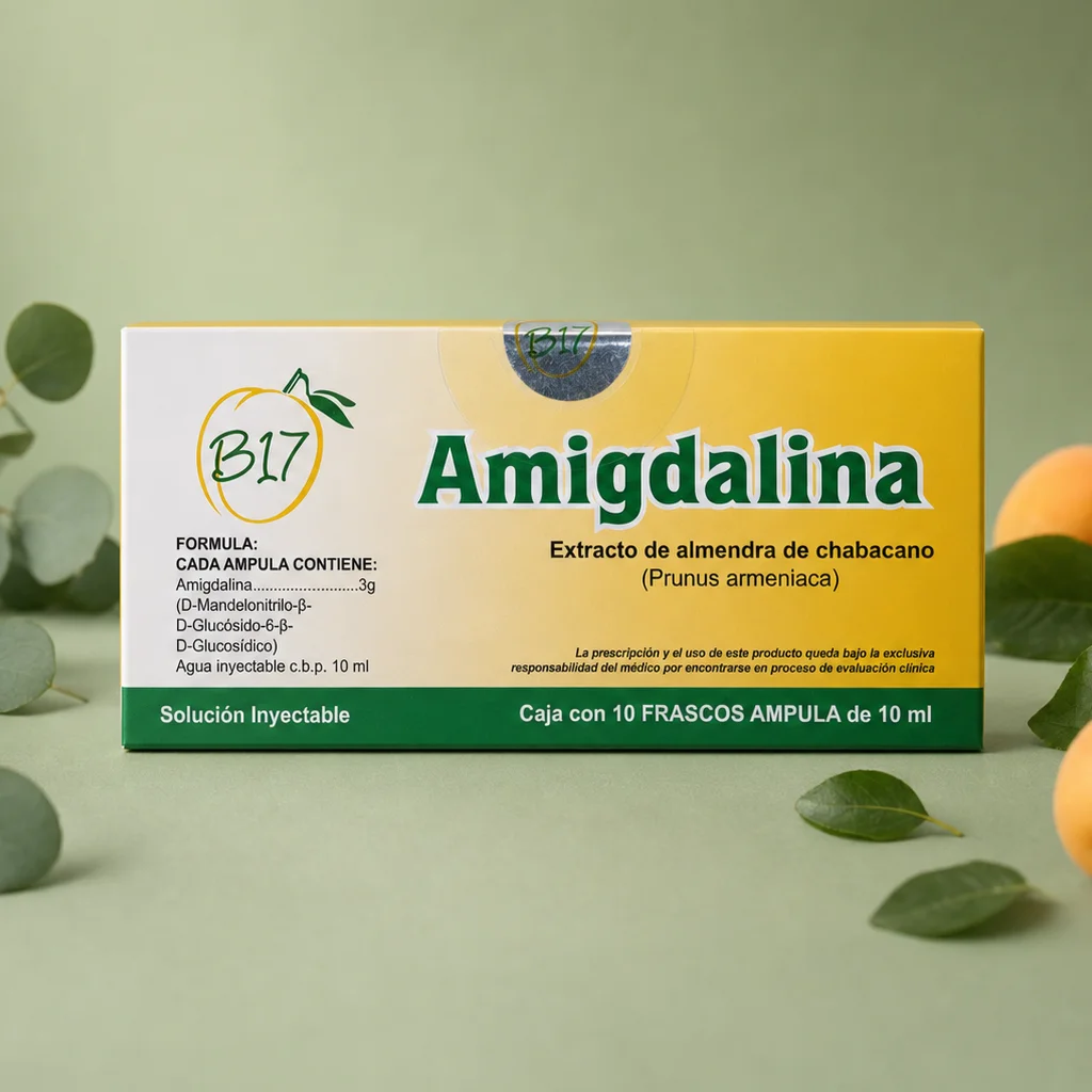 Novodalin injectable amygdalin box and vial
