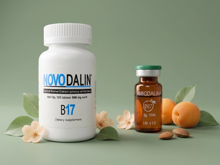 Novodalin oral tablets vs injectable amygdalin
