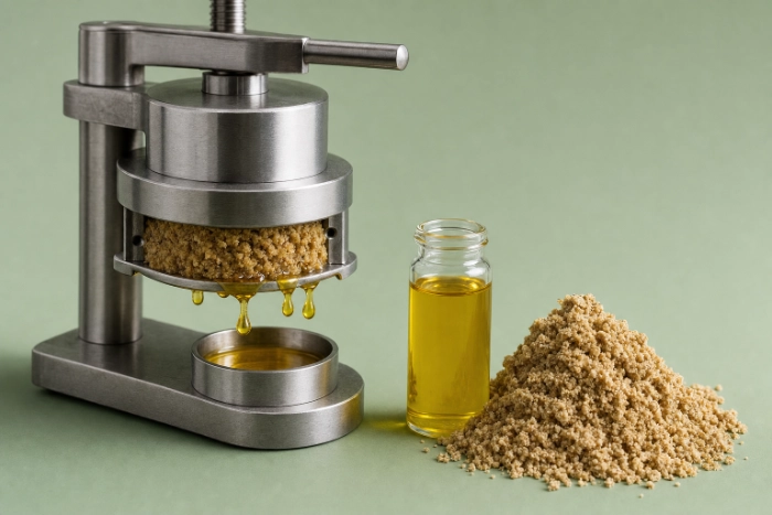 Cold press machine extracting oil from apricot kernels