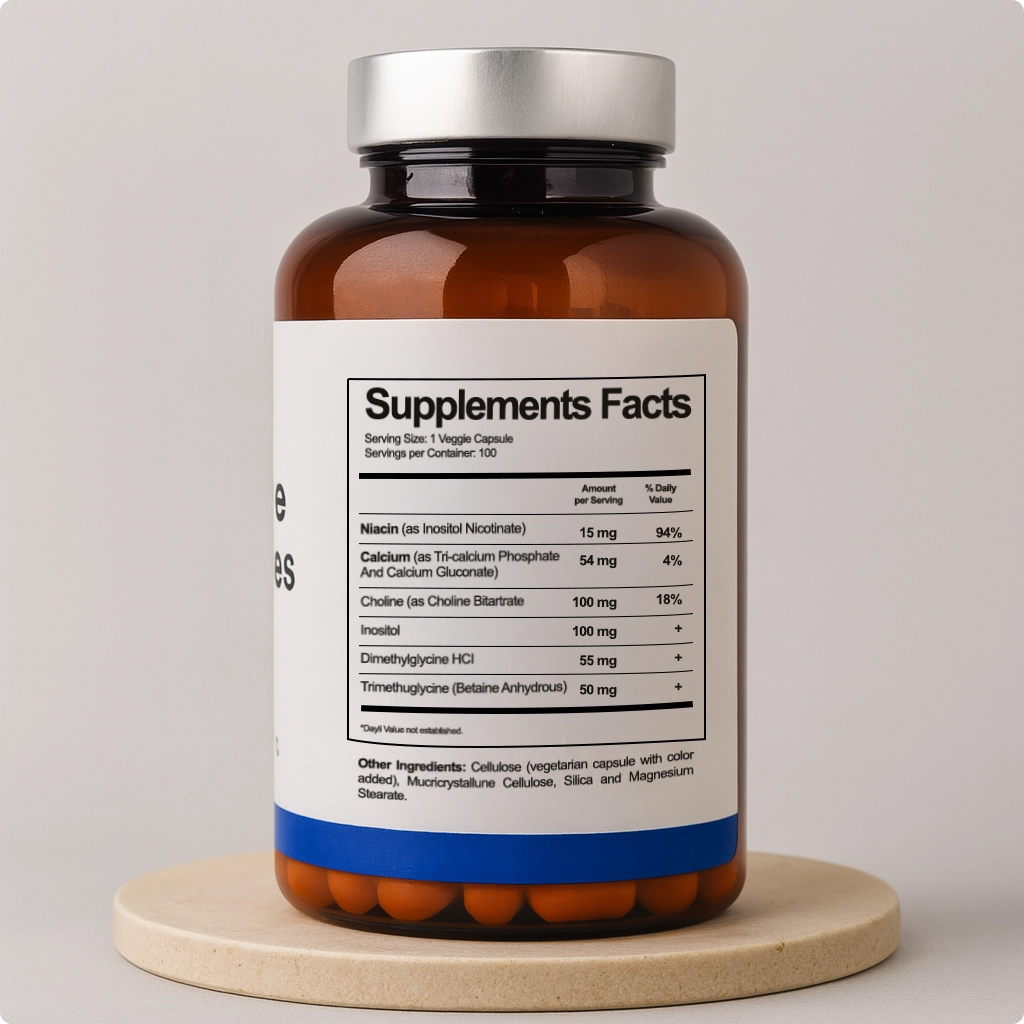 Super B-15 Complex supplement facts panel