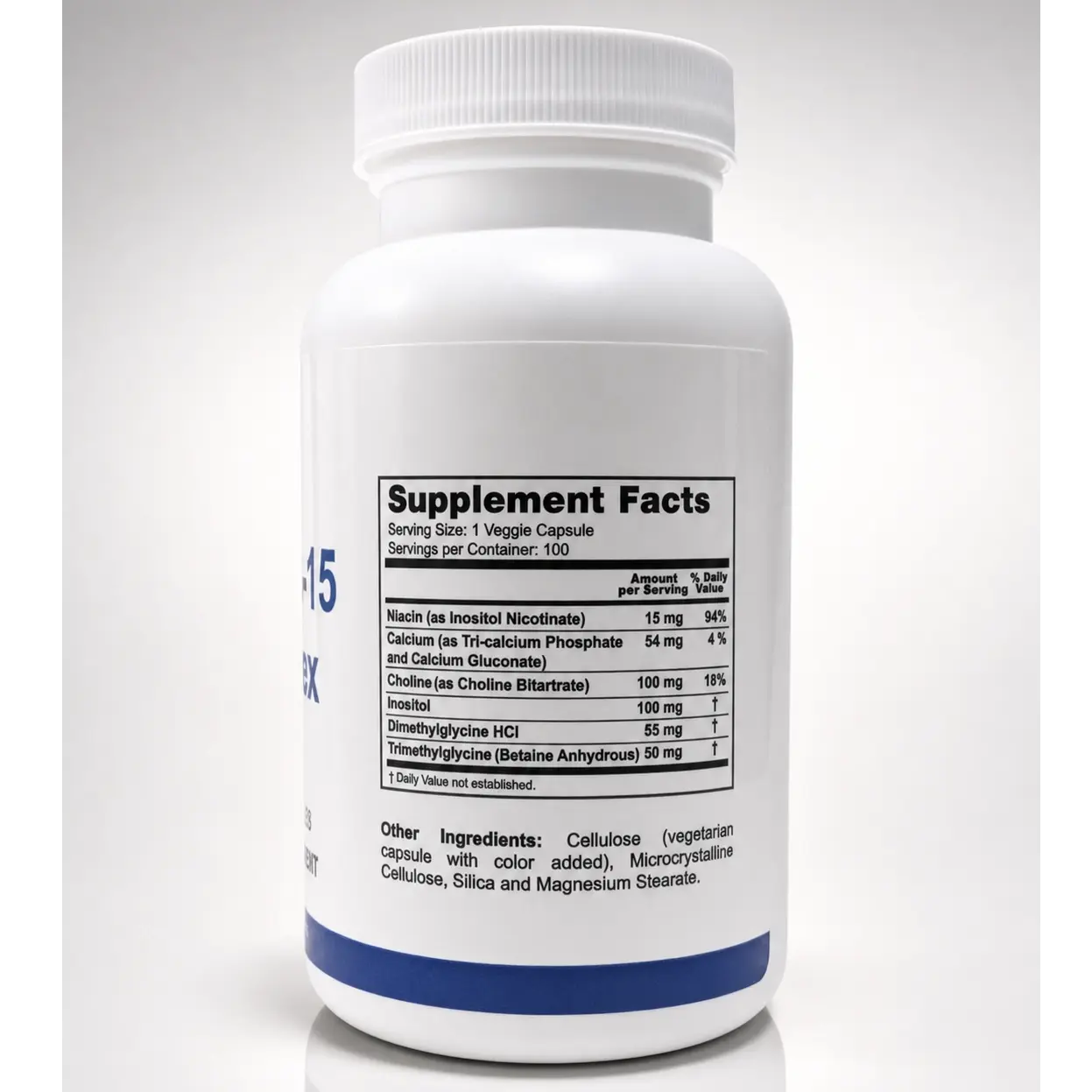 Super B-15 Complex supplement facts panel