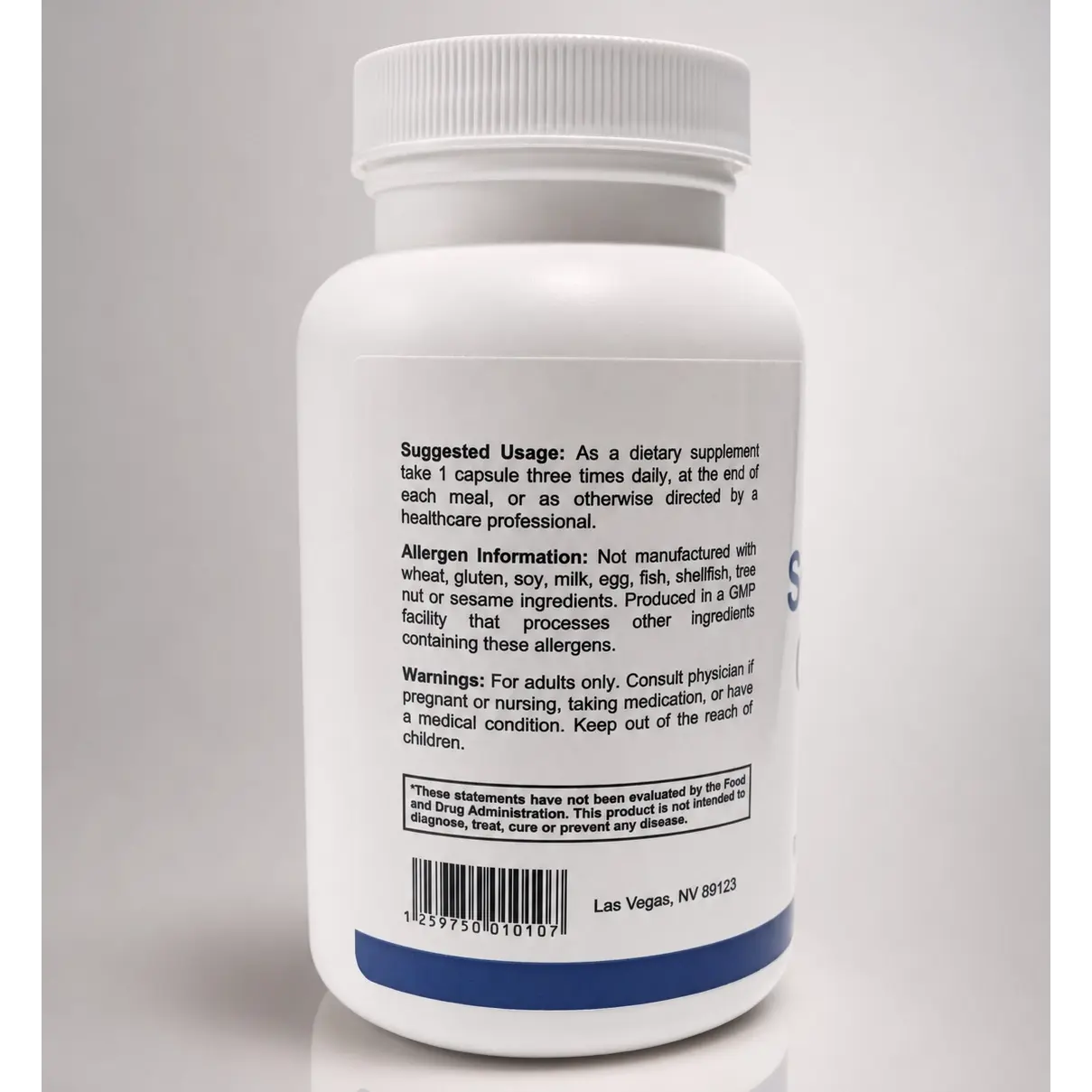Super B-15 Complex suggested use and warnings label